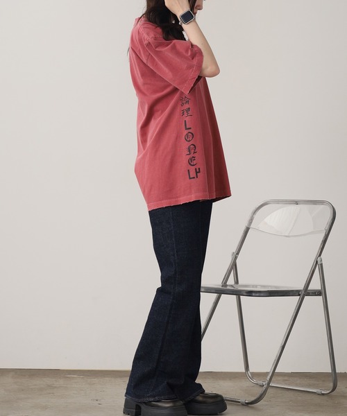 LONELY/論理（ロンリー）の「LONELY(論理)/ロンリー PUSSY CAT TEE Tシャツ プリントTシャツ（Tシャツ/カットソー・メンズ・ホワイト/レッド/ブラック・M/L/XL）」の6枚目の写真