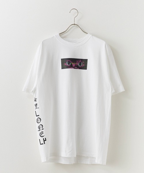 LONELY/論理（ロンリー）の「LONELY(論理)/ロンリー PUSSY CAT TEE Tシャツ プリントTシャツ（Tシャツ/カットソー・メンズ・ホワイト/レッド/ブラック・M/L/XL）」の16枚目の写真