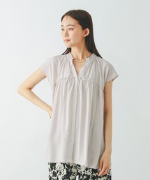 GLOBAL WORK | さらさらリラックスネックフリル/571309(シャツ/ブラウス)