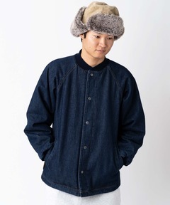 中ワタデニム/カツラギショールカラージャケット