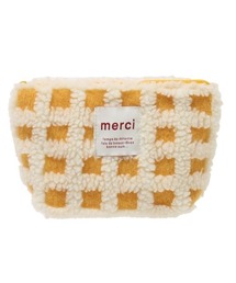 Per sist ence（パーシエンス）の「ボアチェック舟型ポーチ（ポーチ）」