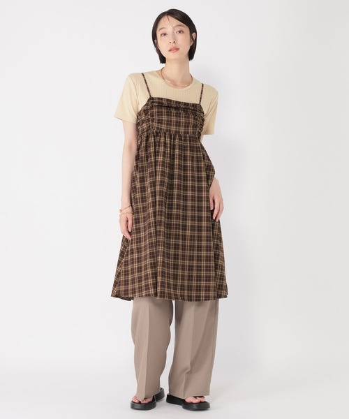 daily CLIP】チェックキャミワンピース（チュニック）｜studio CLIP