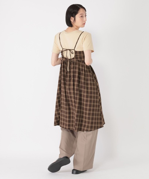 daily CLIP】チェックキャミワンピース（チュニック）｜studio CLIP