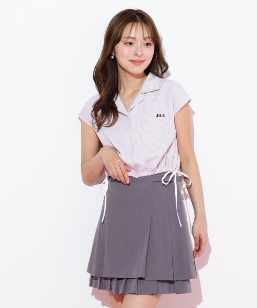 セール】◇ウエストリボン開襟シャツ（シャツ/ブラウス）｜JILL by