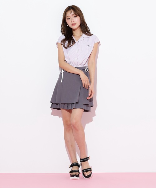 JILL by JILL STUART（ジルバイジルスチュアート）の「◇ウエストリボン開襟シャツ（シャツ/ブラウス・レディース・ホワイト/レッド系その他/ブルー系その他・FREE）」の21枚目の写真