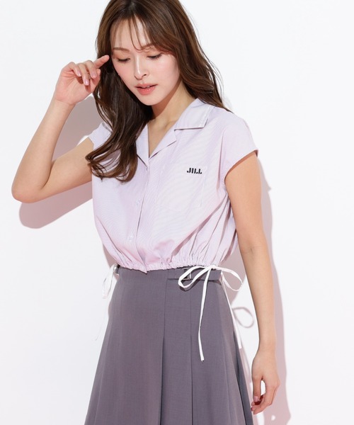 JILL by JILL STUART（ジルバイジルスチュアート）の「◇ウエストリボン開襟シャツ（シャツ/ブラウス・レディース・ホワイト/レッド系その他/ブルー系その他・FREE）」の19枚目の写真