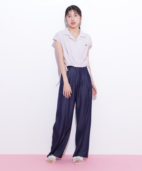 JILL by JILL STUART（ジルバイジルスチュアート）の「◇ウエストリボン開襟シャツ（シャツ/ブラウス・レディース・ホワイト/レッド系その他/ブルー系その他・FREE）」の13枚目の写真