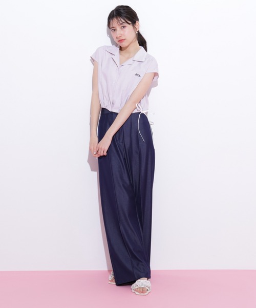 JILL by JILL STUART（ジルバイジルスチュアート）の「◇ウエストリボン開襟シャツ（シャツ/ブラウス・レディース・ホワイト/レッド系その他/ブルー系その他・FREE）」の14枚目の写真
