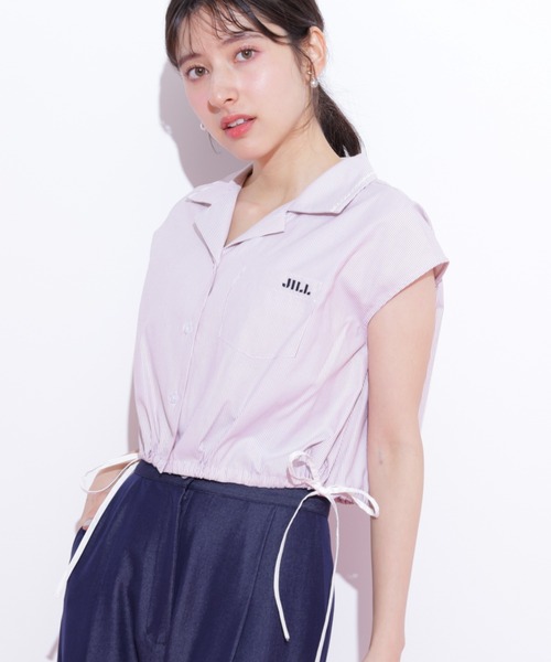 JILL by JILL STUART（ジルバイジルスチュアート）の「◇ウエストリボン開襟シャツ（シャツ/ブラウス・レディース・ホワイト/レッド系その他/ブルー系その他・FREE）」の15枚目の写真