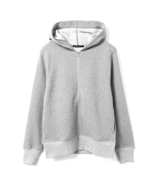 mizuiroind（ミズイロインド）の「mizuiro ind 裏起毛ジップパーカー（Tシャツ/カットソー・レディース・アイボリー/グレー/ブラック・FREE）」の4枚目の写真