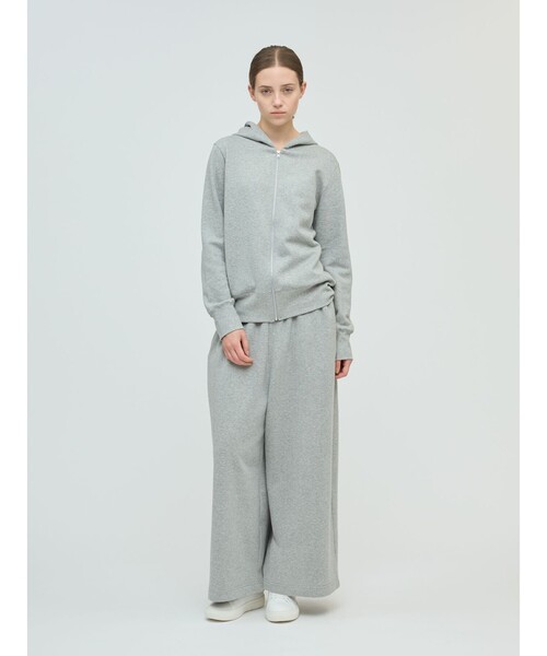 mizuiroind（ミズイロインド）の「mizuiro ind 裏起毛ジップパーカー（Tシャツ/カットソー・レディース・アイボリー/グレー/ブラック・FREE）」の18枚目の写真