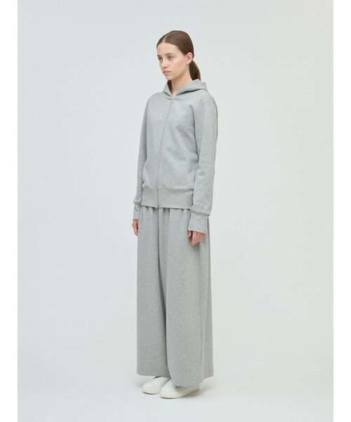 mizuiroind（ミズイロインド）の「mizuiro ind 裏起毛ジップパーカー（Tシャツ/カットソー・レディース・アイボリー/グレー/ブラック・FREE）」の19枚目の写真