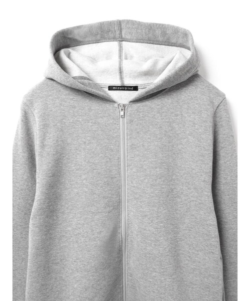 mizuiroind（ミズイロインド）の「mizuiro ind 裏起毛ジップパーカー（Tシャツ/カットソー・レディース・アイボリー/グレー/ブラック・FREE）」の10枚目の写真
