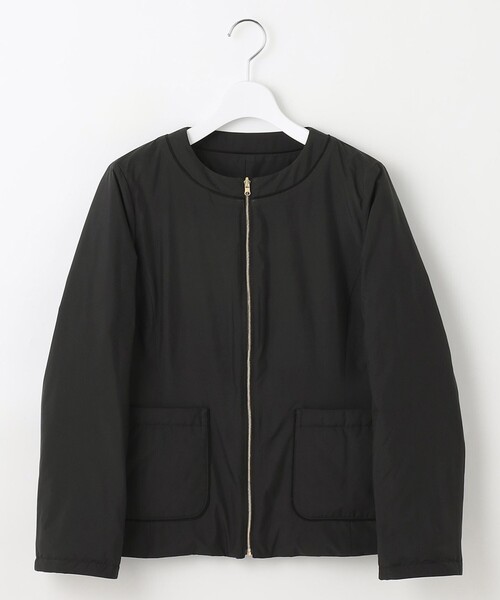 ライトダウンリバーシブルノーカラー ジャケット（ダウンジャケット