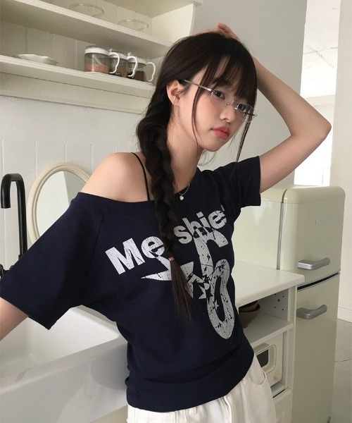 Футболка Wanon офшольда реtaring полу-рукав T-shirt