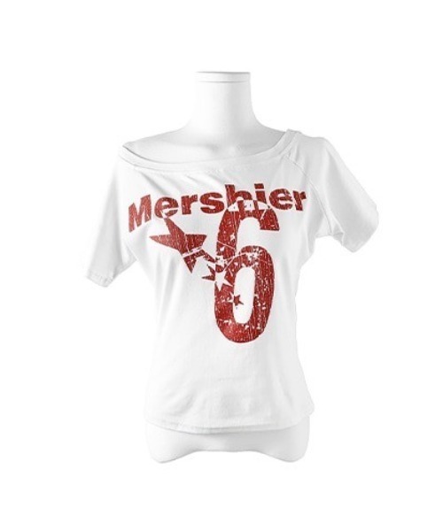 anyonemore(エニワンモア)の「ワンオフショルダーレタリング半袖Tシャツ(Tシャツ/カットソー・レディース・ホワイト/ネイビー・FREE)」の6枚目の写真