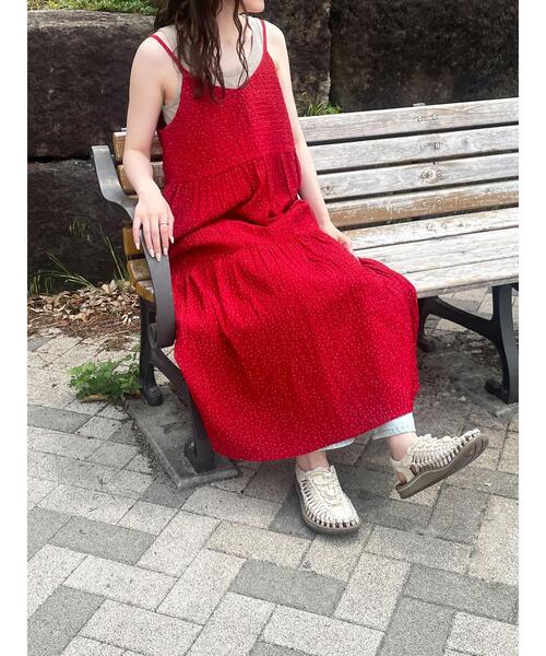 セール】◎ドットキャミワンピース（ワンピース）｜ehka sopo