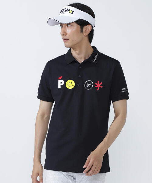 PEARLY GATES】サッカーチェック半袖ポロシャツ