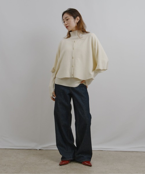 ニットケープ＆リブニットアンサンブル Palm Riche│Eimee Law