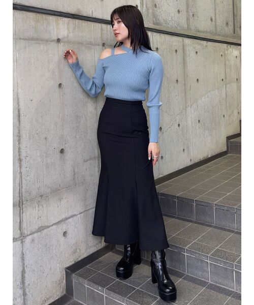 MURUA（ムルーア）の「2wayスタッズカバーブーツ（ブーツ・レディース・ブラック・22.5/23.5/24.5）」の6枚目の写真