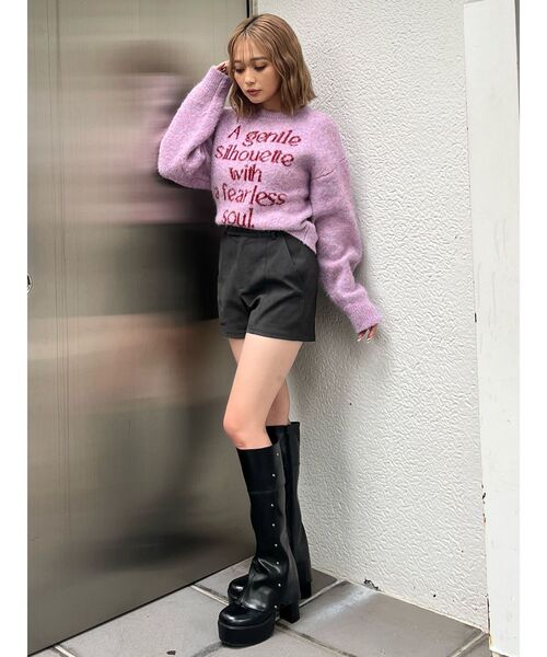 MURUA（ムルーア）の「2wayスタッズカバーブーツ（ブーツ・レディース・ブラック・22.5/23.5/24.5）」の12枚目の写真