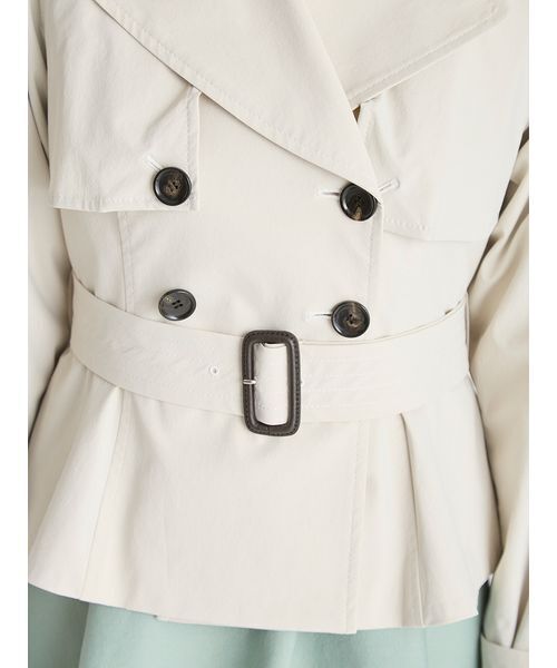 CELFORD（セルフォード）の「ペプラムトレンチショートコート（トレンチコート・レディース・アイボリー/ダークネイビー・36/38）」の17枚目の写真