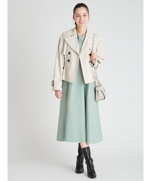 CELFORD（セルフォード）の「ペプラムトレンチショートコート（トレンチコート・レディース・アイボリー/ダークネイビー・36/38）」の10枚目の写真