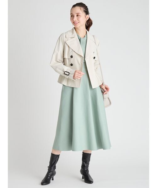 CELFORD（セルフォード）の「ペプラムトレンチショートコート（トレンチコート・レディース・アイボリー/ダークネイビー・36/38）」の12枚目の写真