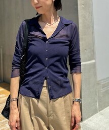 NOLLEY’S | チュール衿付きカットカーディガン(カーディガン/ボレロ)