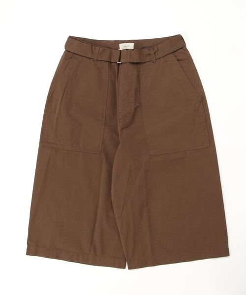 Toironier（トワロニエ）の「Toironier/トワロニエ/Belted Chino Shorts（チノパンツ・メンズ・チャコールグレー/ブラウン・1/2/3）」の14枚目の写真