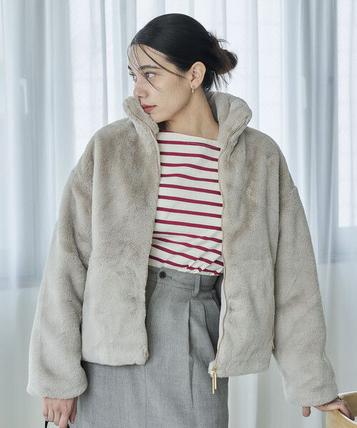 TATRAS/タトラス バルブラ ファーブルゾン　サイズ01 ライトグレー ラ トータリテ La Totalite 【TATRAS/タトラス】バルブラ ファー