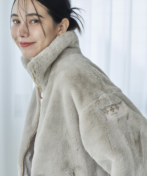 FREAK'S STORE(フリークスストア)の「TATRAS × FREAK'S STORE/タトラス BARBRA<別注カラーあり> /バルブラ/ファージャケット(その他アウター・レディース・グレー/ライトグレー/ブラック/ベージュ/ダークブラウン・2/1)」の12枚目の写真