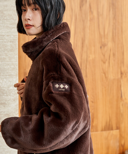 タトラス ライトグレー ファー ジャケット タトラス メンズ ブルゾン TATRAS ブランド ファーブルゾン アウター