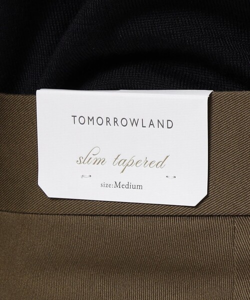 TOMORROWLAND （トゥモローランド）の「チノストレッチ スリムテーパードパンツ（チノパンツ・メンズ・ブラック/カーキ/ベージュ/ネイビー・M/S/XS/L）」の9枚目の写真