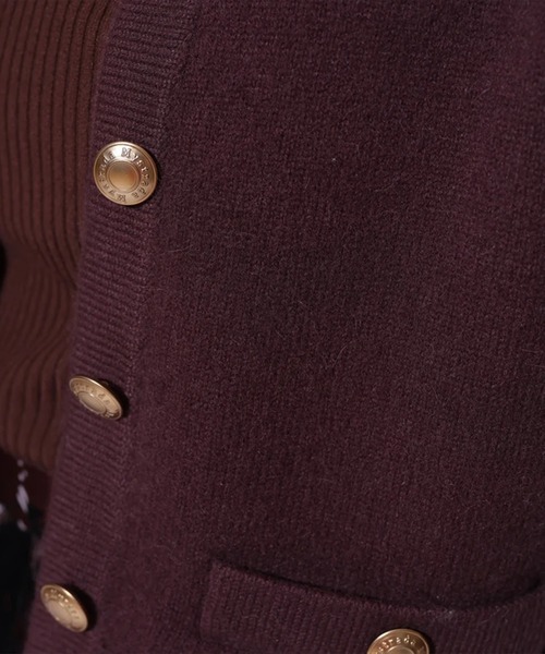 Mystrada（マイストラーダ）の「金釦コーディガン（ニット/セーター・レディース・レッド系その他3/ピンク/ホワイト/チャコールグレー・38/36）」の19枚目の写真