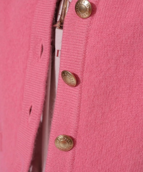 Mystrada（マイストラーダ）の「金釦コーディガン（ニット/セーター・レディース・レッド系その他3/ピンク/ホワイト/チャコールグレー・38/36）」の14枚目の写真
