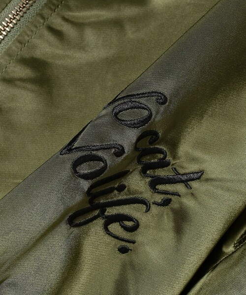 mmts(マミタス)の「"マミタス"さま刺繍 リバーシブル ブルゾン(ブルゾン・レディース・ブラック/グリーン系その他5・MEDIUM/LARGE)」の16枚目の写真