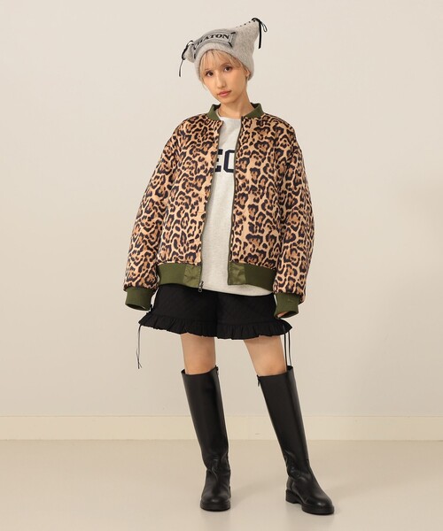 ムチャチャ(muchacha) リバーシブル 刺繍ブルゾン バンビ&とんすけ