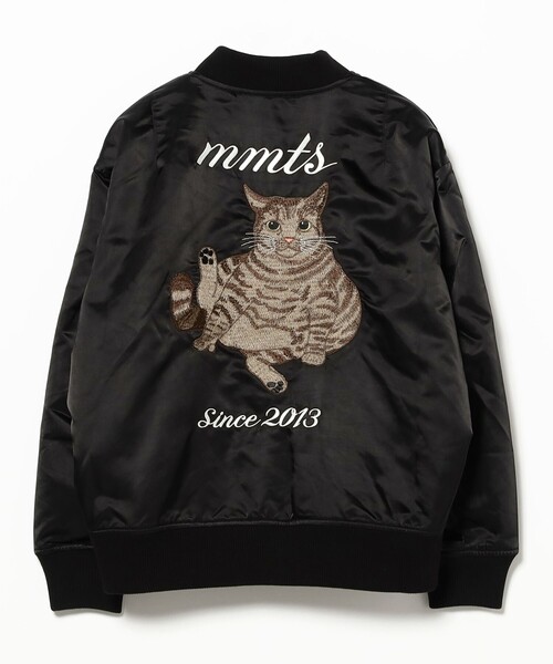 【新品未使用】mmts 猫　リバーシブルブルゾン ヒョウ柄　マミタス 試着のみ】mmts 猫刺繍リバーシブルブルゾン ヒョウ柄 - メルカリ