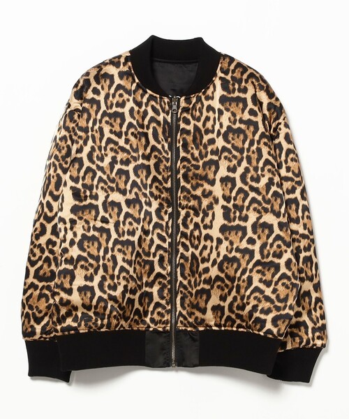 【新品未使用】mmts 猫　リバーシブルブルゾン ヒョウ柄　マミタス 新品未使用】mmts 猫 リバーシブルブルゾン ヒョウ柄 マミタス