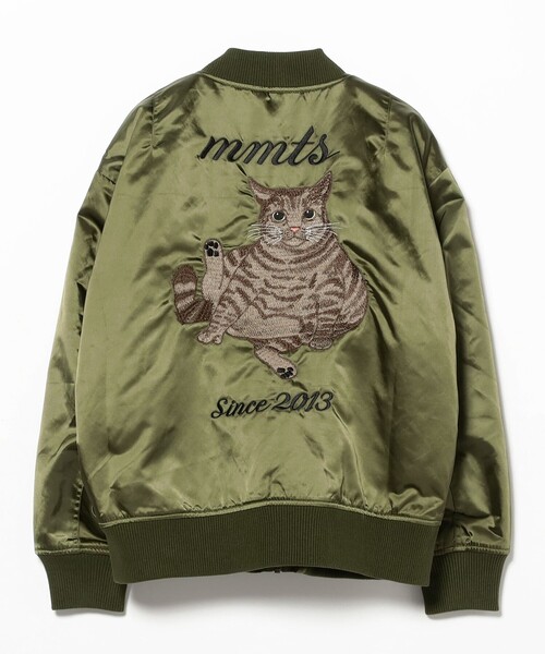 【新品未使用】mmts 猫　リバーシブルブルゾン ヒョウ柄　マミタス 試着のみ】mmts 猫刺繍リバーシブルブルゾン ヒョウ柄 - メルカリ