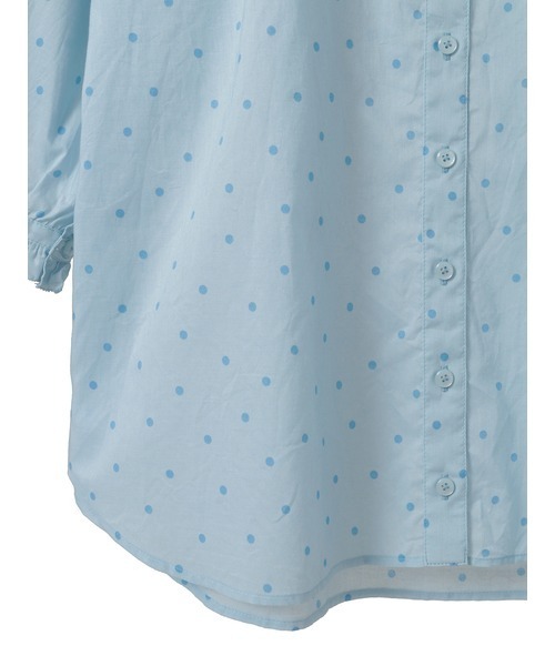 PINK HOUSE（ピンクハウス）の「水玉プリントブラウス（シャツ/ブラウス・レディース・ラベンダー/ライトブルー/ブラック×ホワイト/ピンク/レッド・フリー）」の9枚目の写真