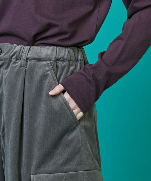 FRAPBOIS（フラボア）の「トリコーデ パンツ（その他パンツ・レディース・グレー/ブラック・2/1）」の5枚目の写真