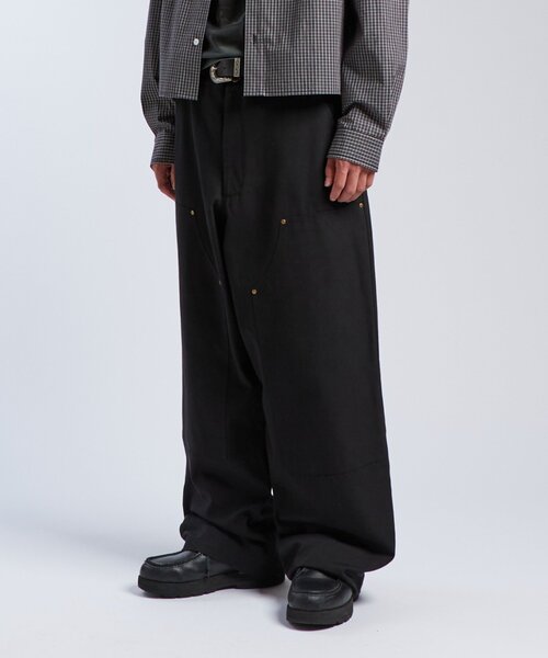 WHO'S WHO gallery（フーズフーギャラリー）の「【KOOKY'N/クーキー】ダックダブルニーパンツ（デニムパンツ・レディース・ブラウン/アイボリー/ブラック・FREE）」の11枚目の写真