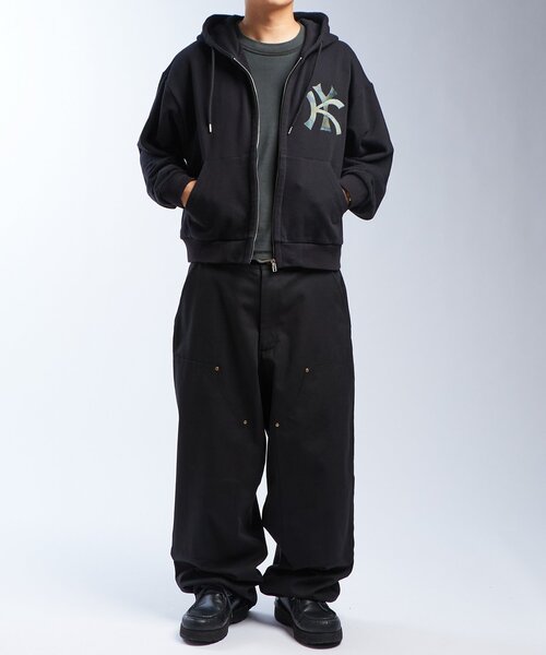 WHO'S WHO gallery（フーズフーギャラリー）の「【KOOKY'N/クーキー】ダックダブルニーパンツ（デニムパンツ・レディース・ブラウン/アイボリー/ブラック・FREE）」の15枚目の写真