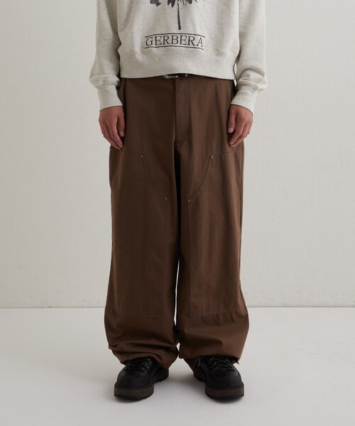 WHO'S WHO gallery（フーズフーギャラリー）の「【KOOKY'N/クーキー】ダックダブルニーパンツ（デニムパンツ・レディース・ブラウン/アイボリー/ブラック・FREE）」の19枚目の写真