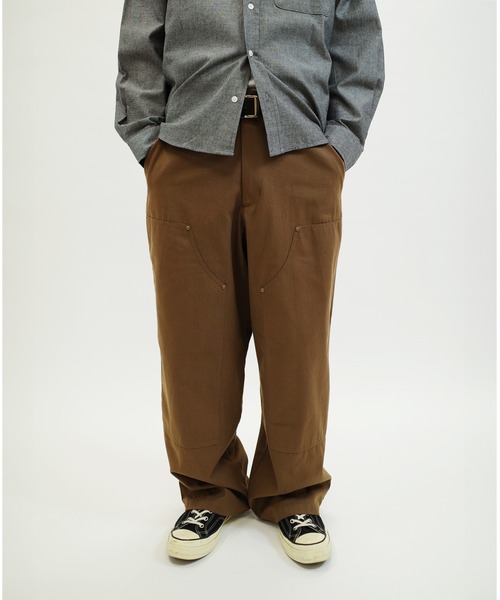 WHO'S WHO gallery（フーズフーギャラリー）の「【KOOKY'N/クーキー】ダックダブルニーパンツ（デニムパンツ・レディース・ブラウン/アイボリー/ブラック・FREE）」の7枚目の写真