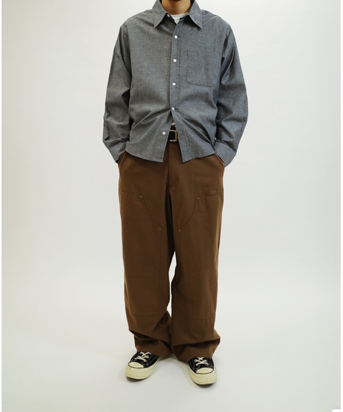 WHO'S WHO gallery（フーズフーギャラリー）の「【KOOKY'N/クーキー】ダックダブルニーパンツ（デニムパンツ・レディース・ブラウン/アイボリー/ブラック・FREE）」の5枚目の写真