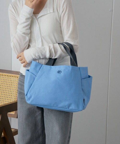 ROOTOTE(ルートート)の「【ROOTOTE】SN.デリ.パルーティ.canvas-A 3671(トートバッグ・レディース・ブラック/サックスブルー/アイボリー/ブラウン・FREE)」の4枚目の写真