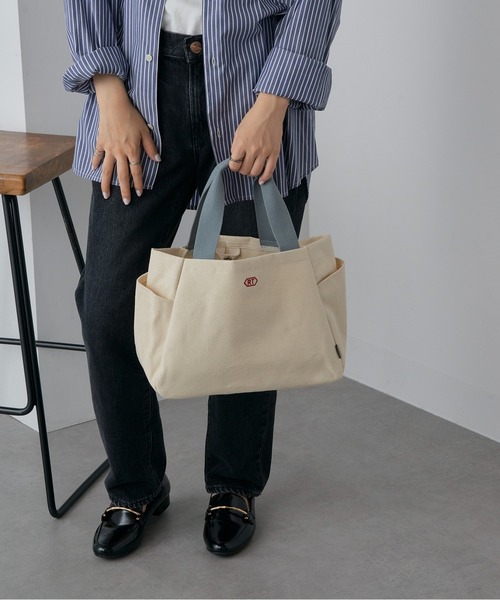 ROOTOTE(ルートート)の「【ROOTOTE】SN.デリ.パルーティ.canvas-A 3671(トートバッグ・レディース・ブラック/サックスブルー/アイボリー/ブラウン・FREE)」の7枚目の写真